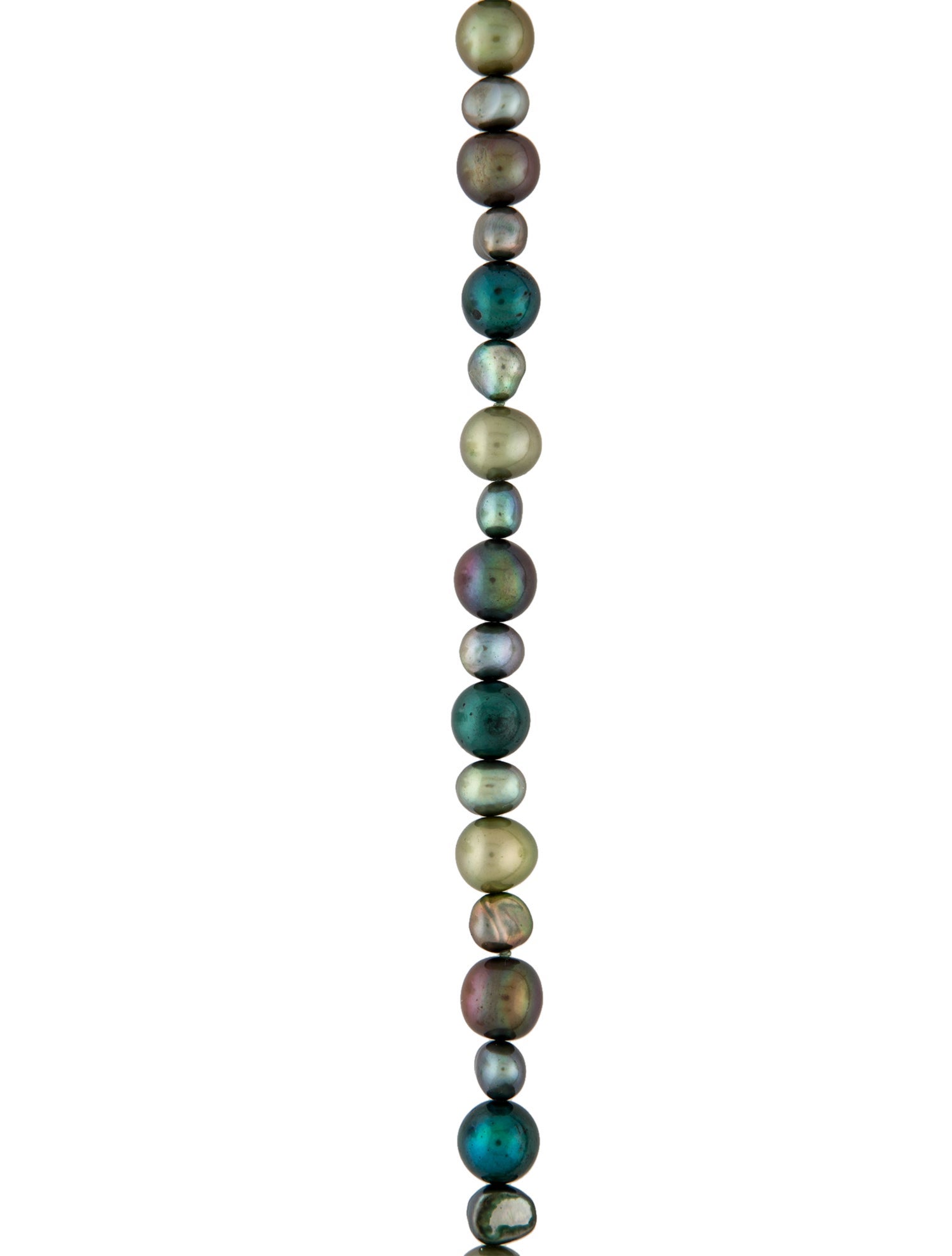 Necklace 14K Dyed Pearl Strand Long Necklace