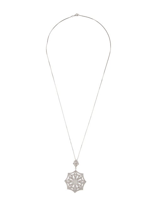 Necklace 18K 3.07ctw Diamond Pendant w/ 14K Necklace