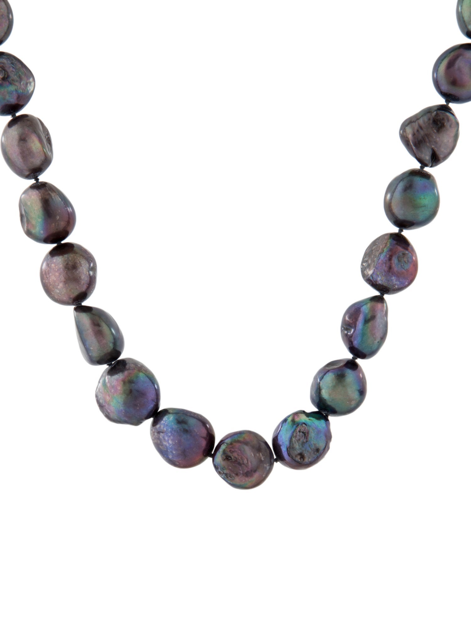 Necklace 14K Dyed Pearl Strand Necklace