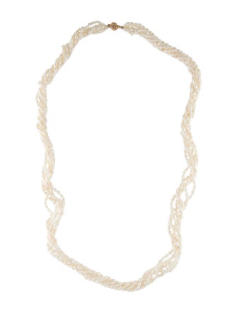 Necklace 14K Pearl Bead Strand Necklace