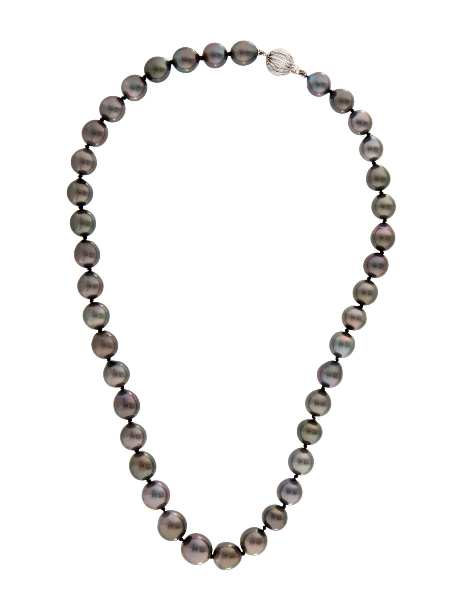 Necklace 14K Pearl Graduated Bead Strand Necklace