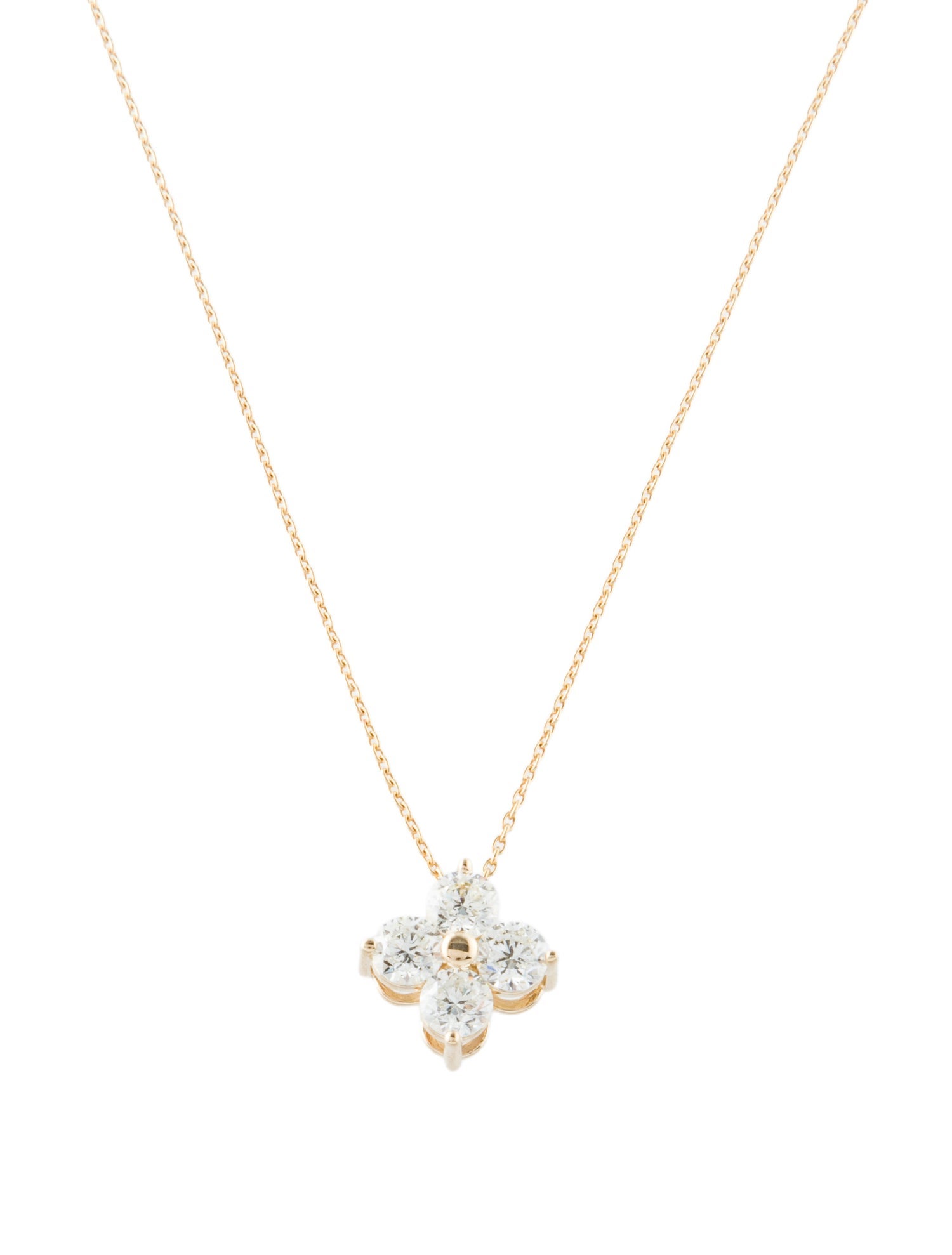 Necklace 14K 1.20ctw Diamond Pendant Necklace