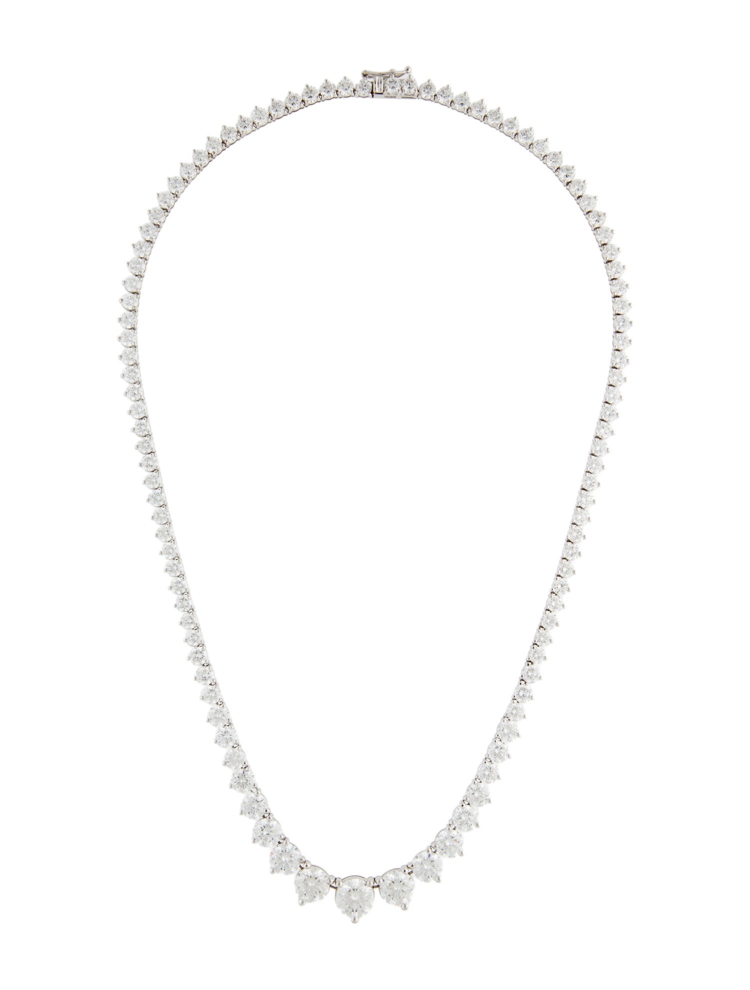 Necklace 14K 28.34ctw Lab-Grown Diamond Rivière Necklace