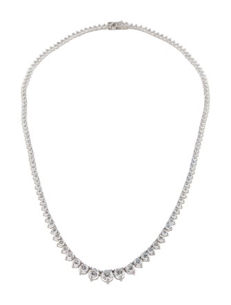 Necklace 14K 15.09ctw Lab-Grown Diamond Graduated Collar Necklace