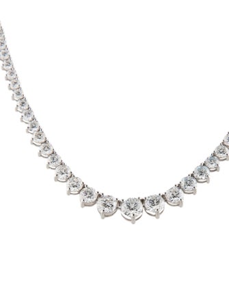 Necklace 14K 15.09ctw Lab-Grown Diamond Graduated Collar Necklace