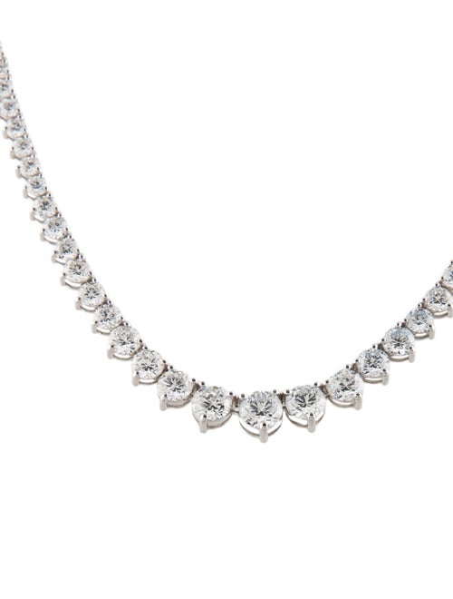 Necklace 14K 15.09ctw Lab-Grown Diamond Graduated Collar Necklace