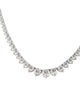 Necklace 14K 15.09ctw Lab-Grown Diamond Graduated Collar Necklace