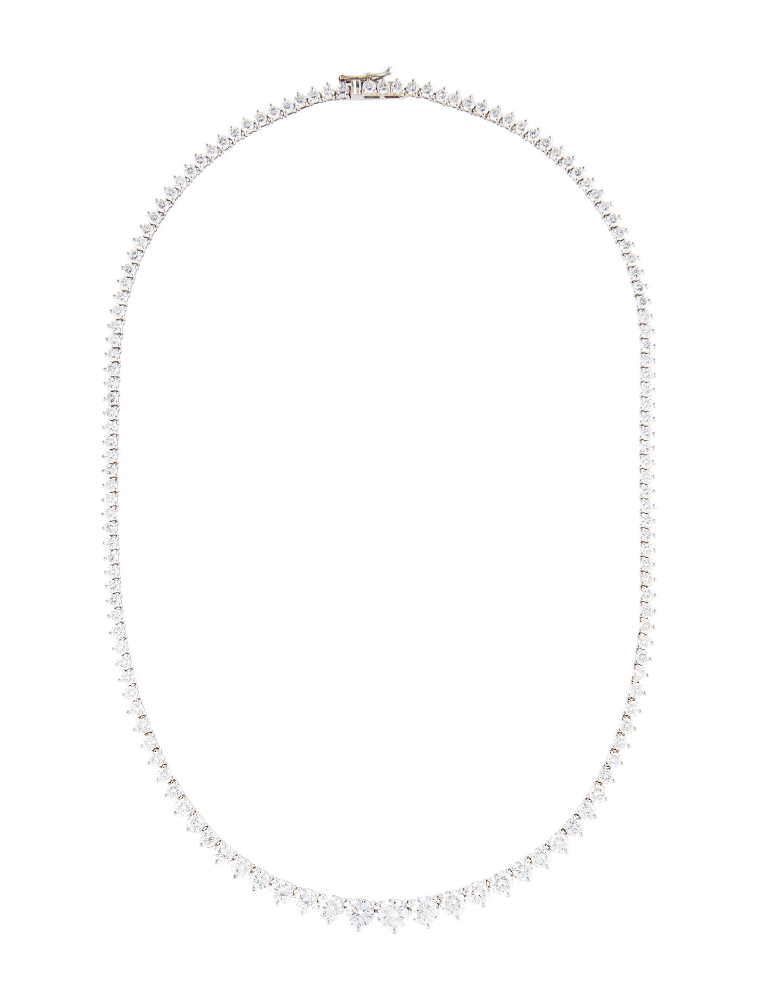 Necklace 14K 15.16ctw Lab-Grown Diamond Riviera Collar Necklace