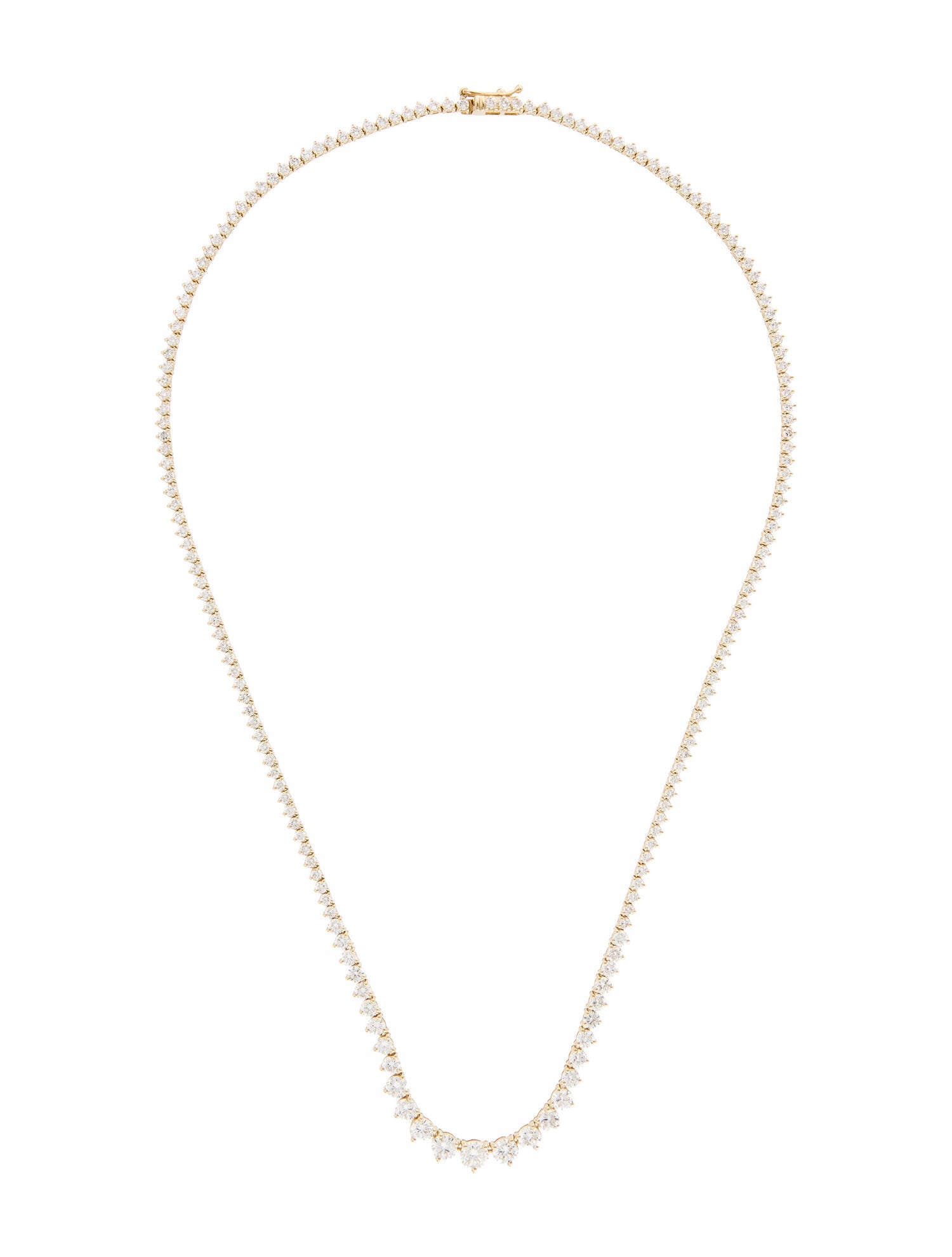 Necklace 14K 7.81ctw Lab-Grown Diamond Graduated Necklace