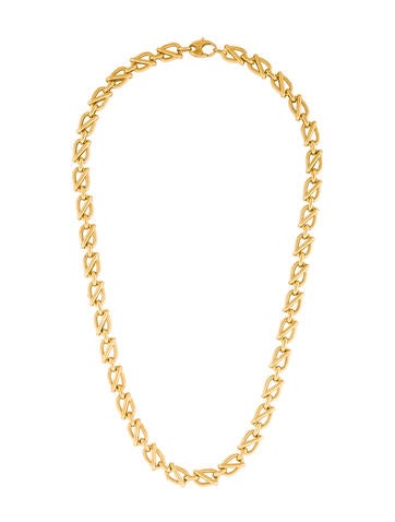 18K Wrapped Link Chain Necklace