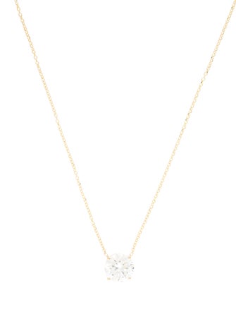 Necklace 14K 3.07ct Lab-Grown Diamond Pendant Necklace