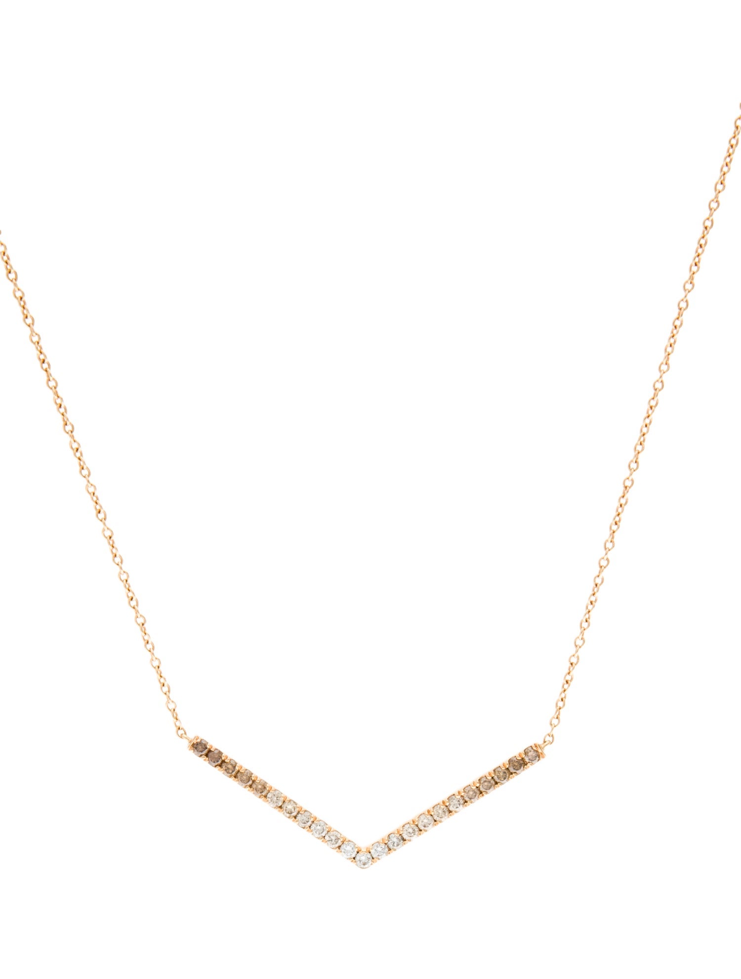 Eva Fehren 18K Diamond Sergeant Pendant Necklace