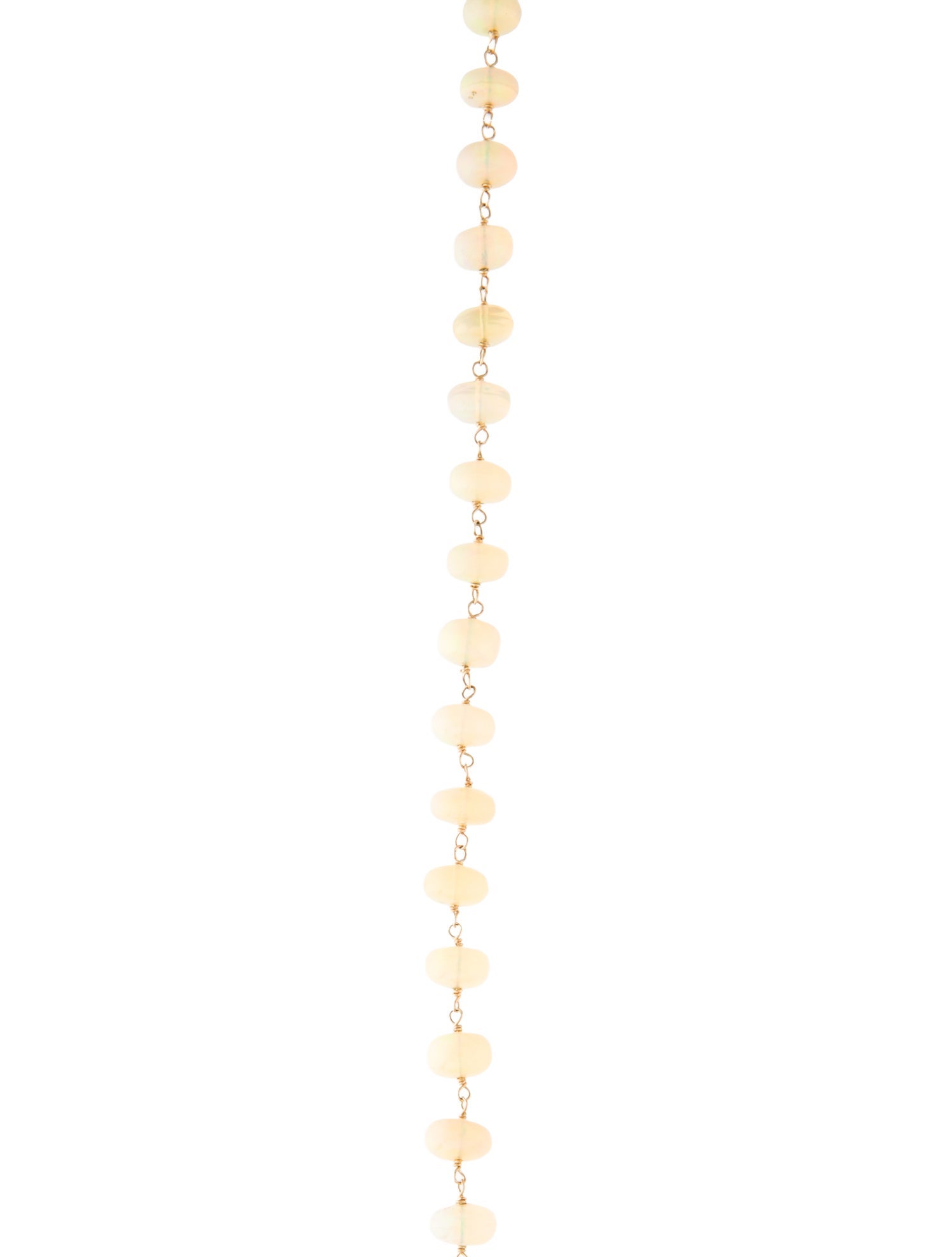 Necklace 14K Opal Bead Strand Necklace