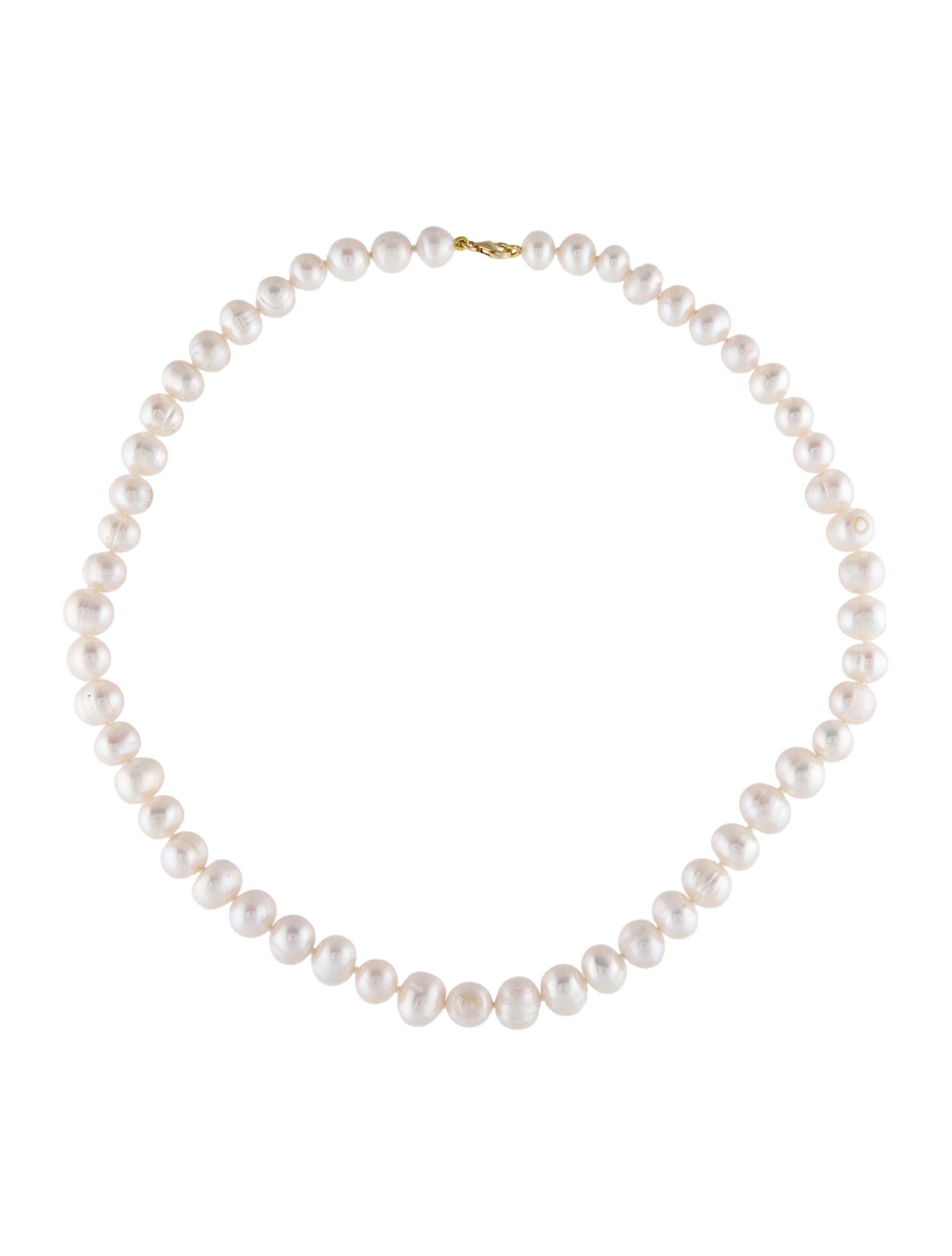 Necklace 14K Pearl Bead Strand Necklace