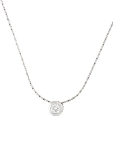 Necklace Pendant 18K Diamond Slide