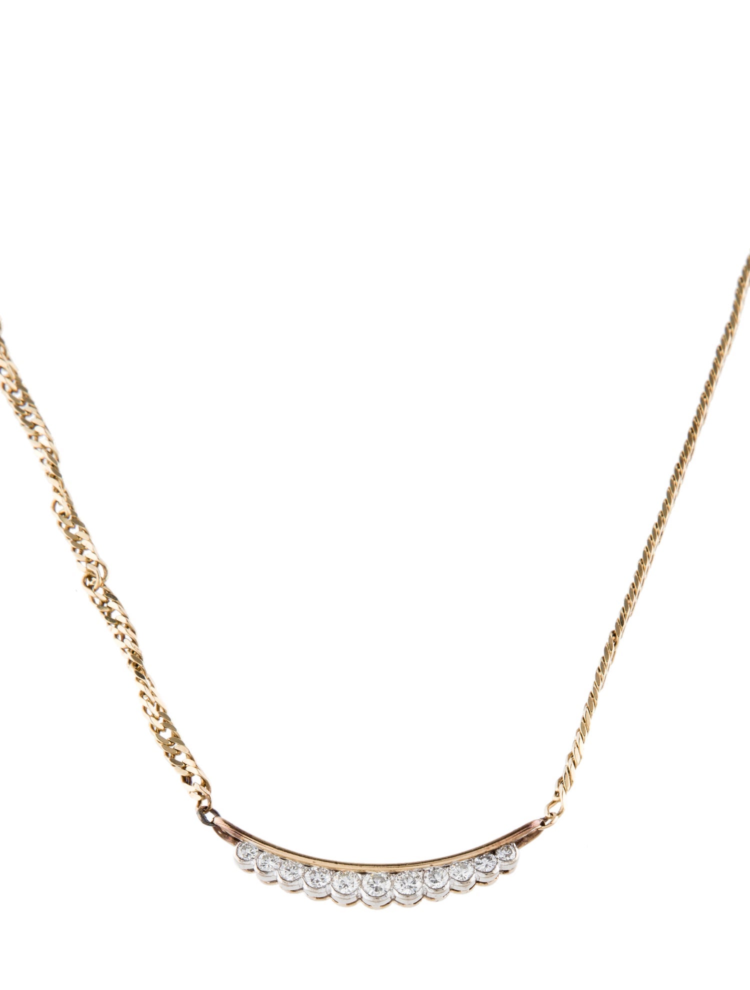 Necklace 14K Diamond Collar Necklace