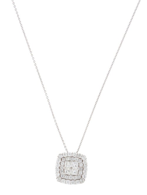 Necklace 14K 1.00ctw Diamond Pendant Necklace