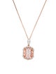 Necklace Oscar Friedman Morganite & Diamond Pendant Necklace