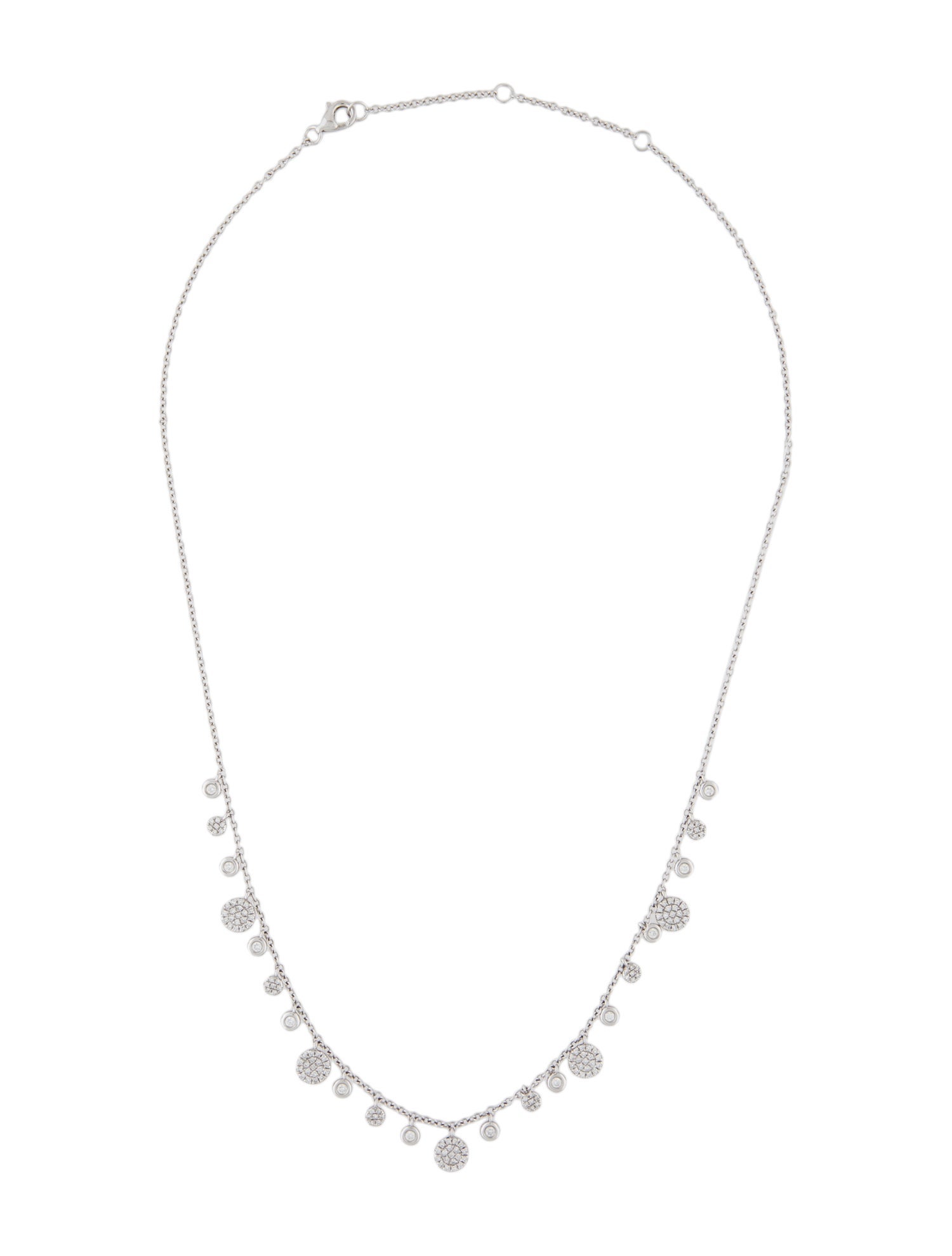 Necklace 14K Diamond Station Necklace