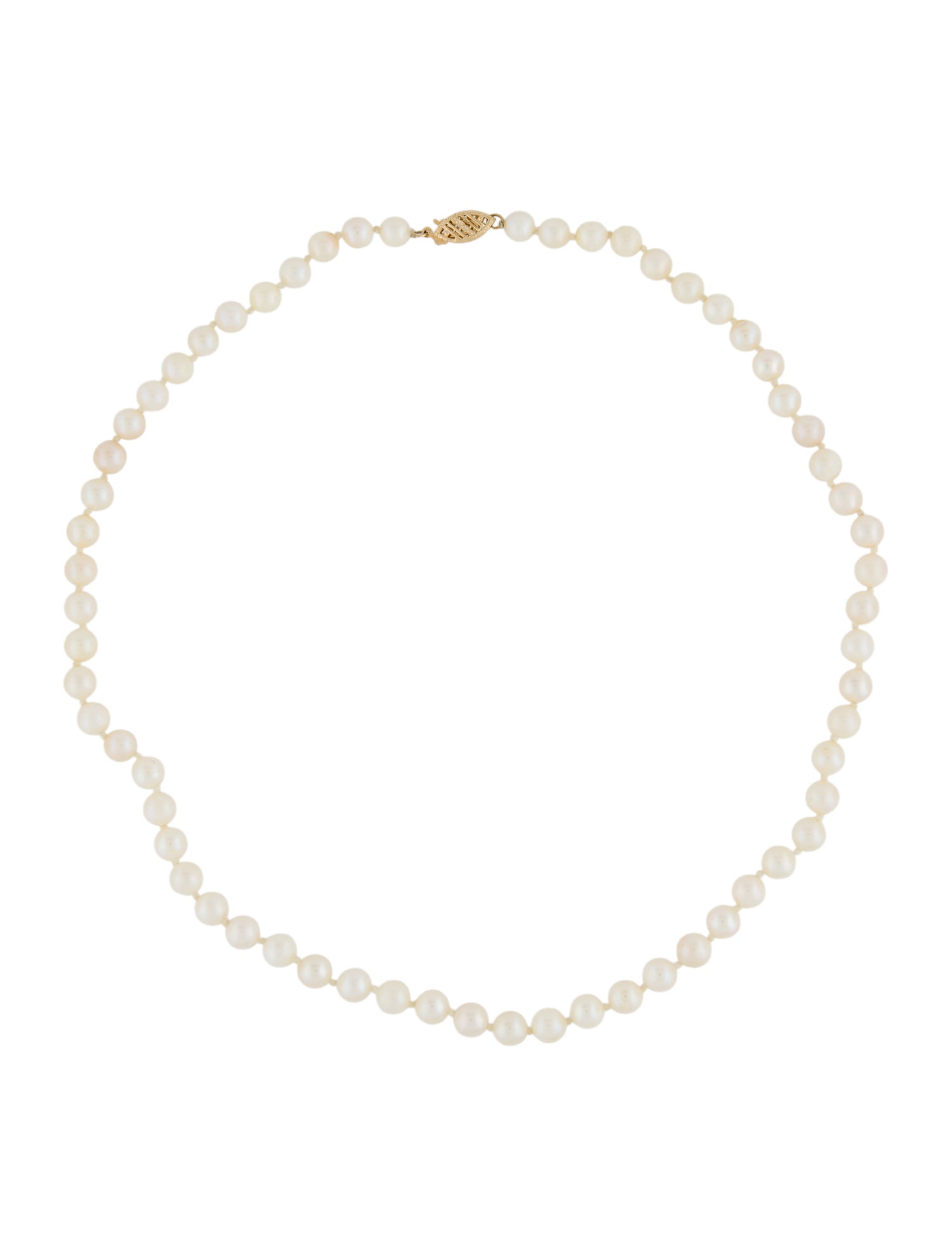 Necklace 14K Pearl Strand Necklace