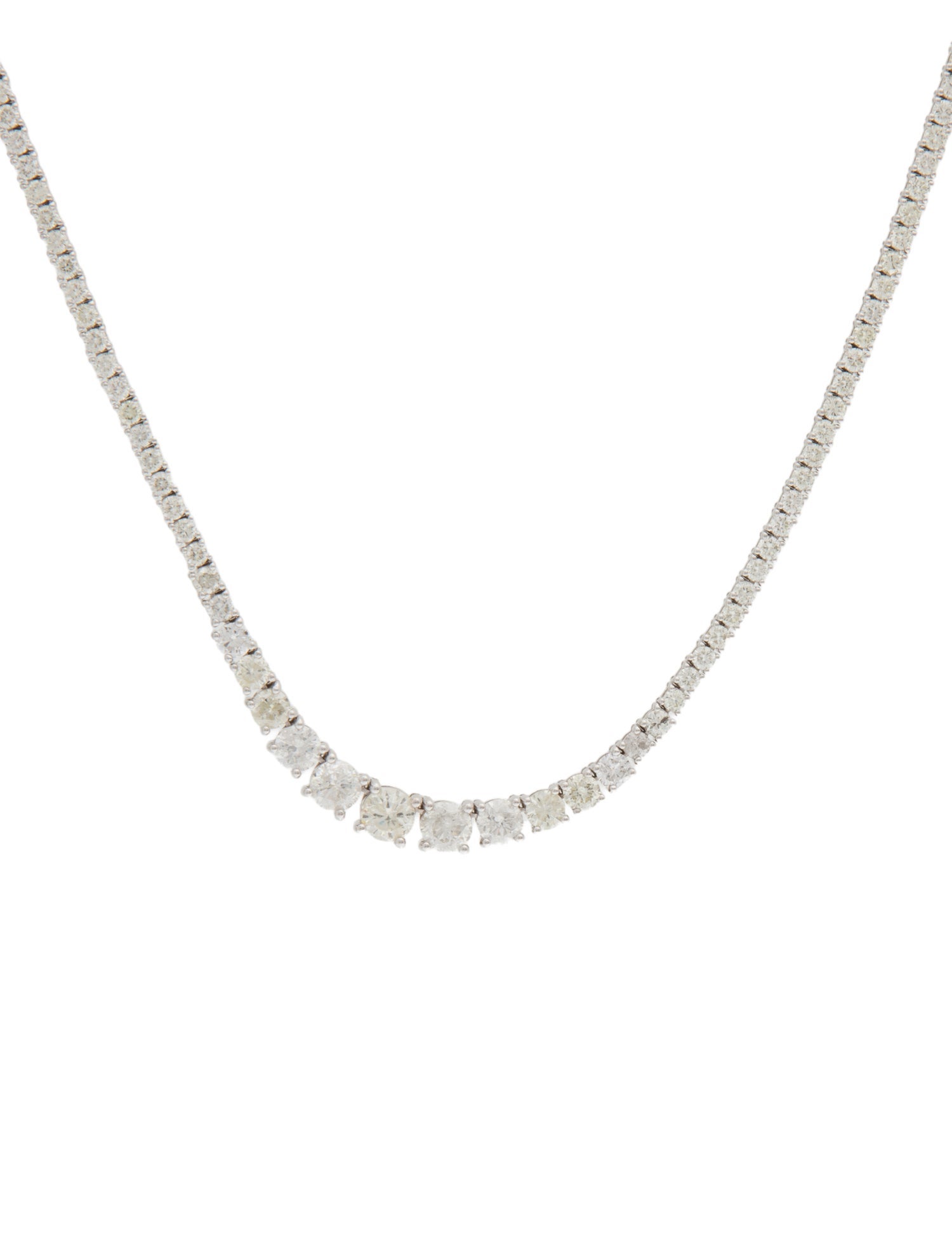 Necklace 14K 7.91ctw Diamond Rivière Necklace
