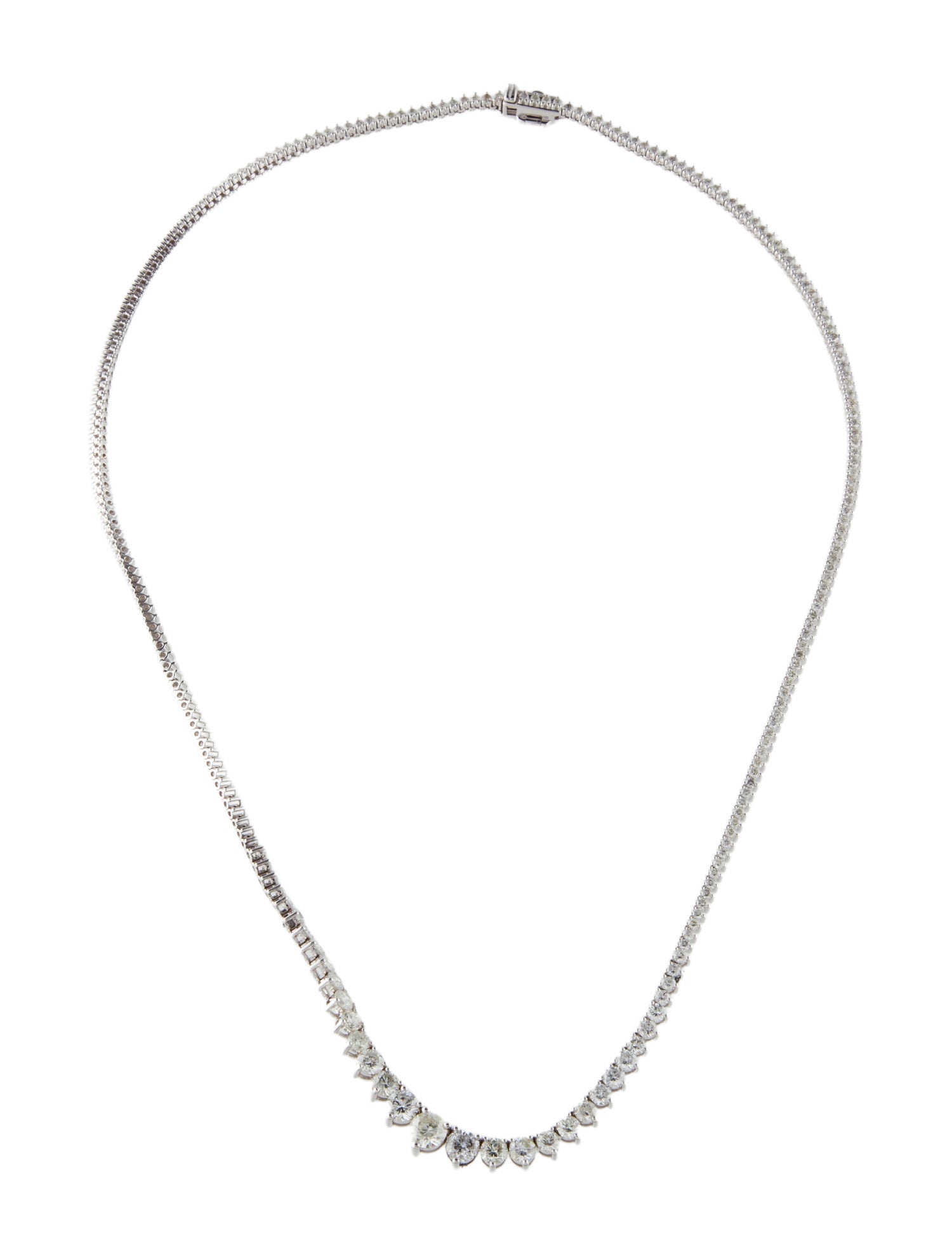 Necklace 14K 5.70ctw Diamond Graduated Tennis Necklace