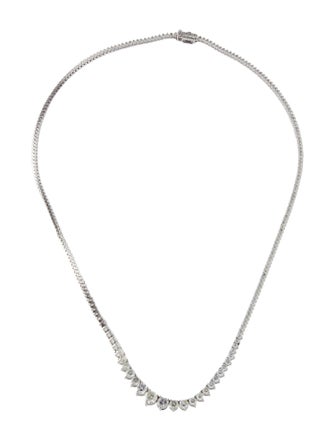Necklace 14K 5.70ctw Diamond Graduated Tennis Necklace