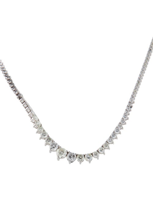 Necklace 14K 5.70ctw Diamond Graduated Tennis Necklace