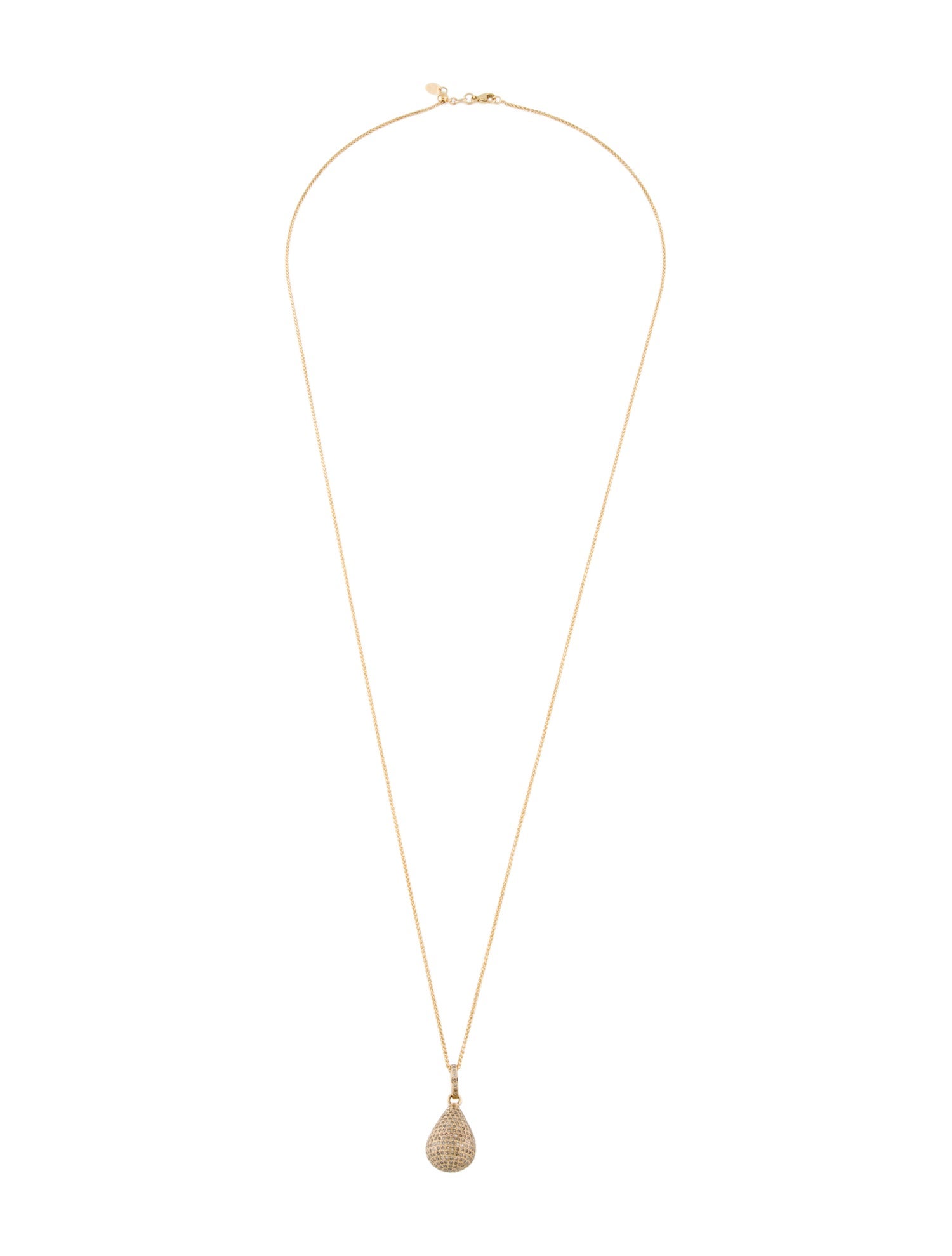 Necklace 14K 1.52ctw Diamond Drop Pendant