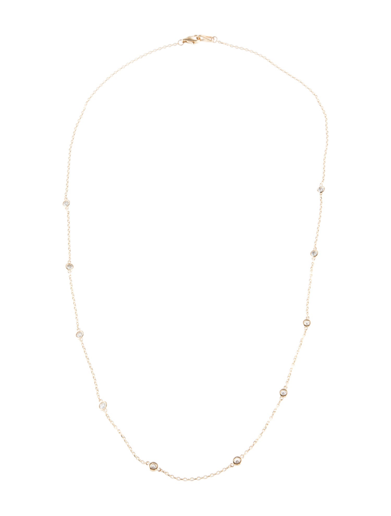 Necklace 14K Diamond Station