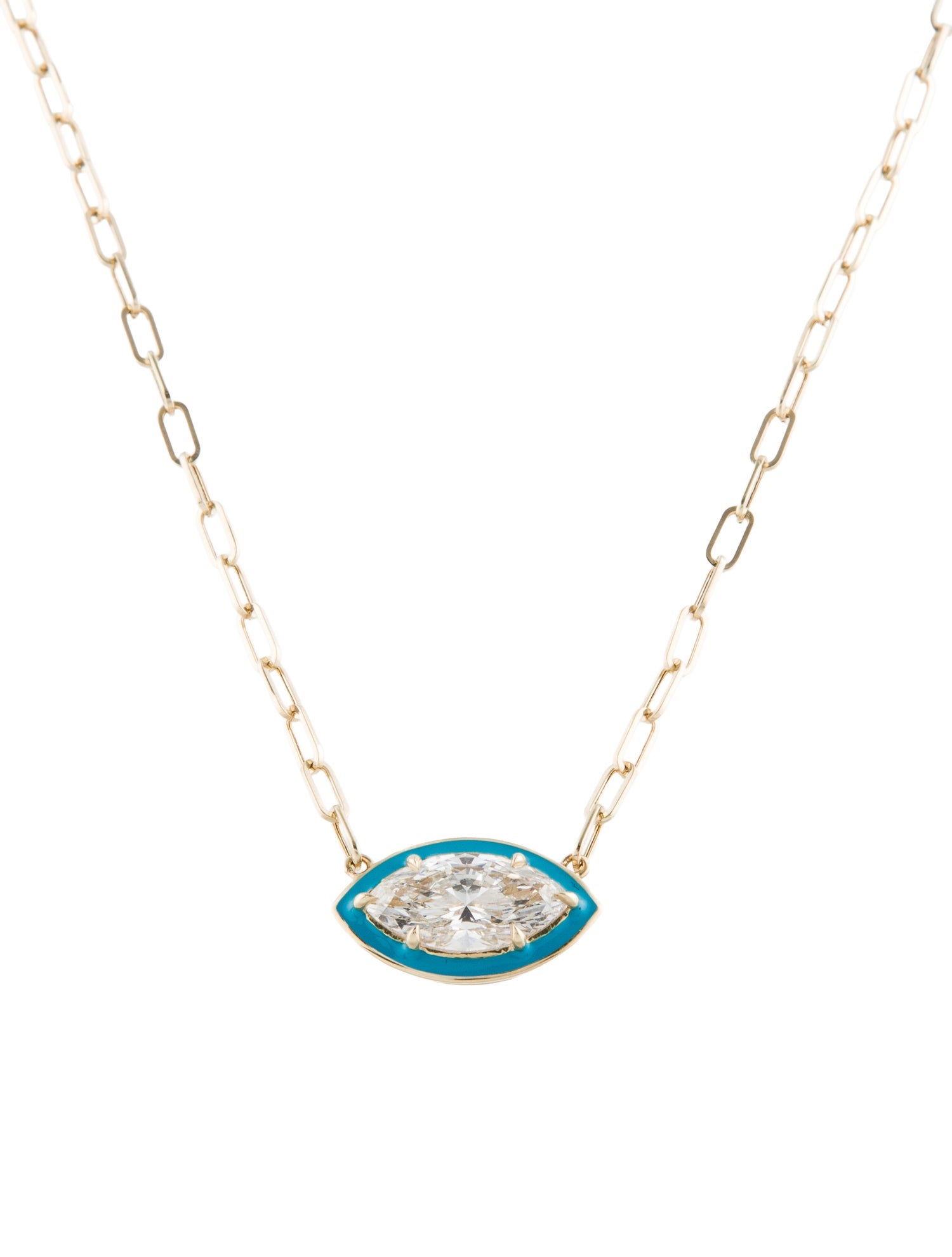 Necklace 14K 3.10ctw Lab-Grown Diamond Pendant Necklace
