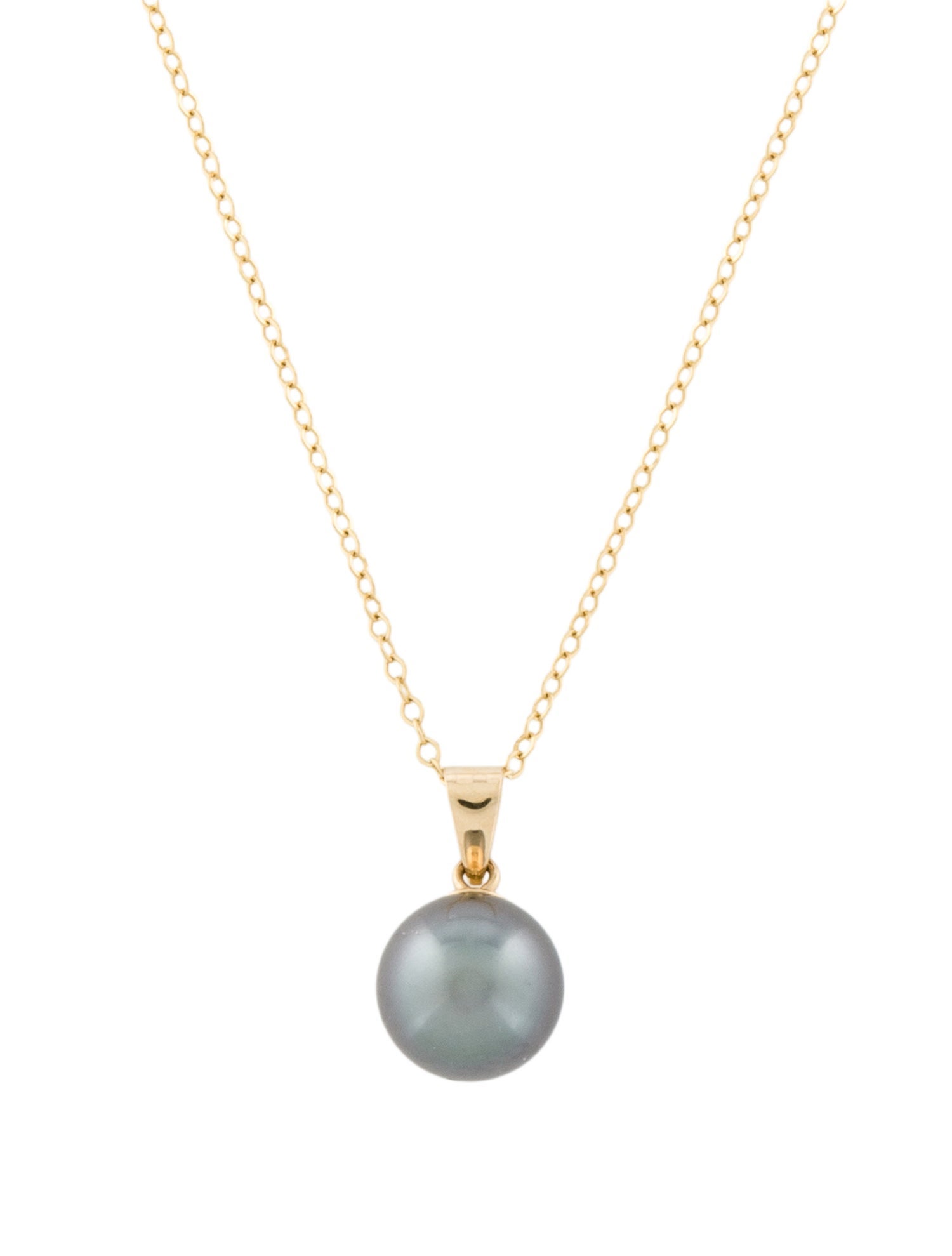 Necklace 14K Pearl Pendant Necklace