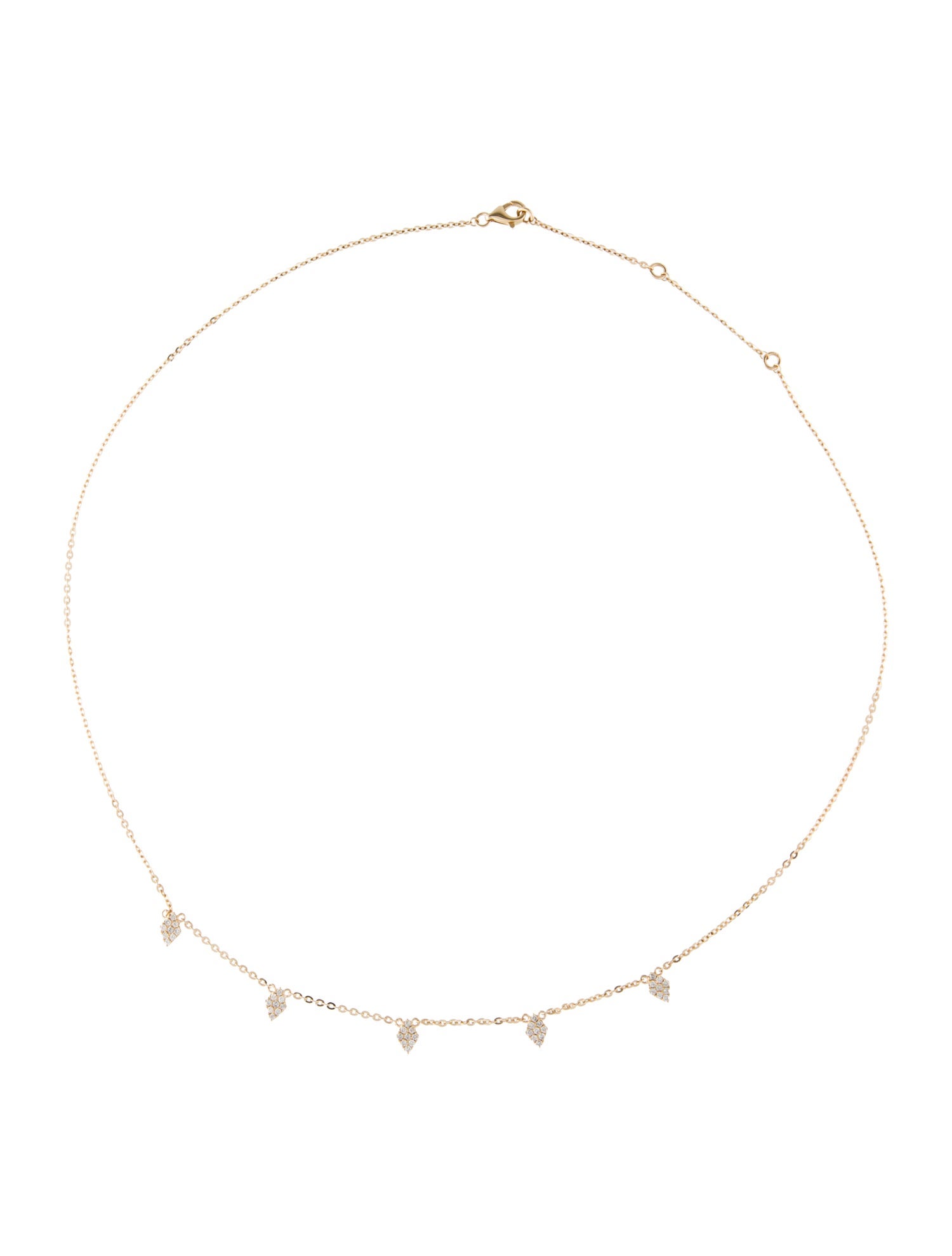 Necklace 14K Diamond Station