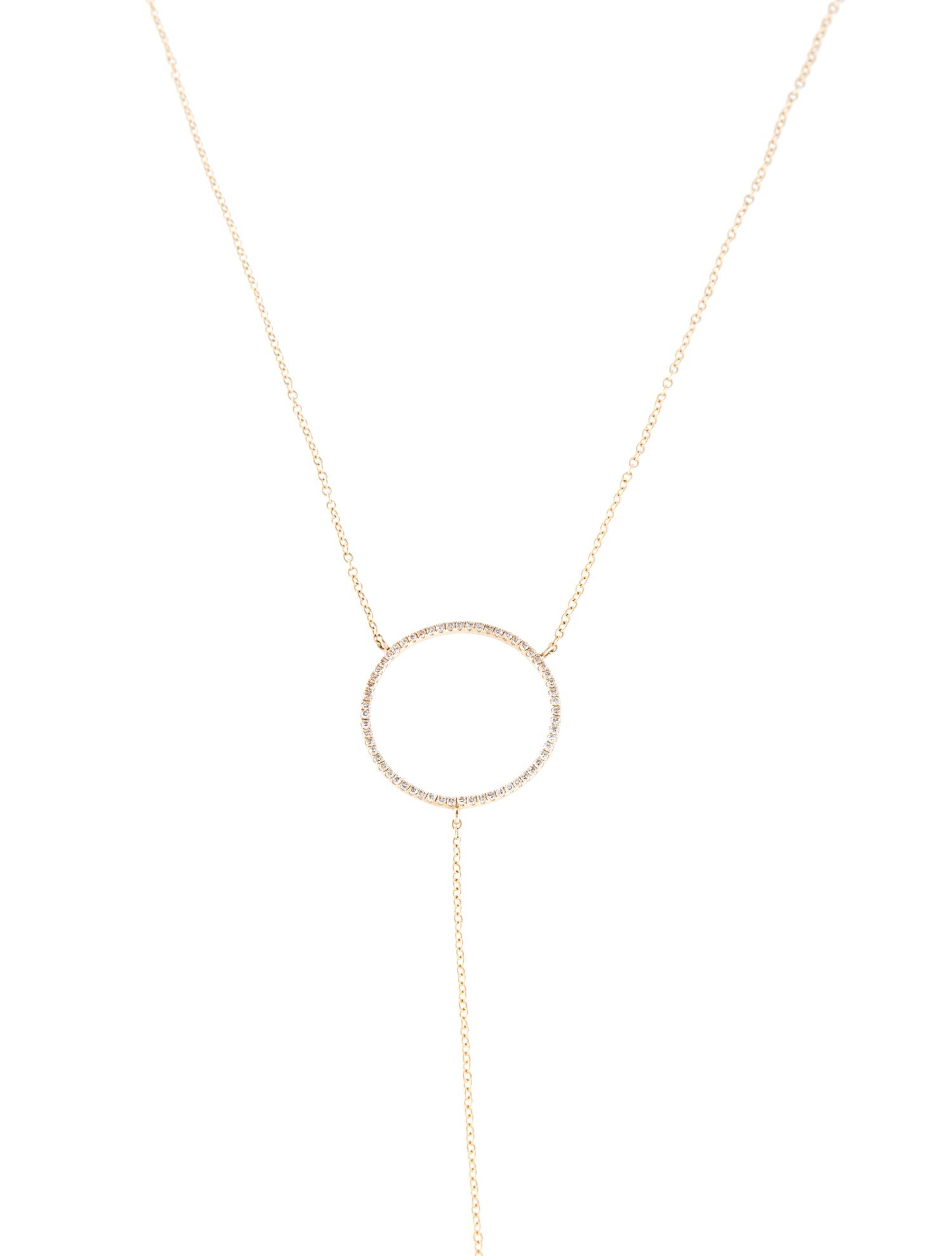 Necklace 14K Diamond Lavalier Necklace