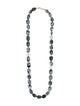 Necklace 18K Dendritic Agate & Quartz Bead Necklace