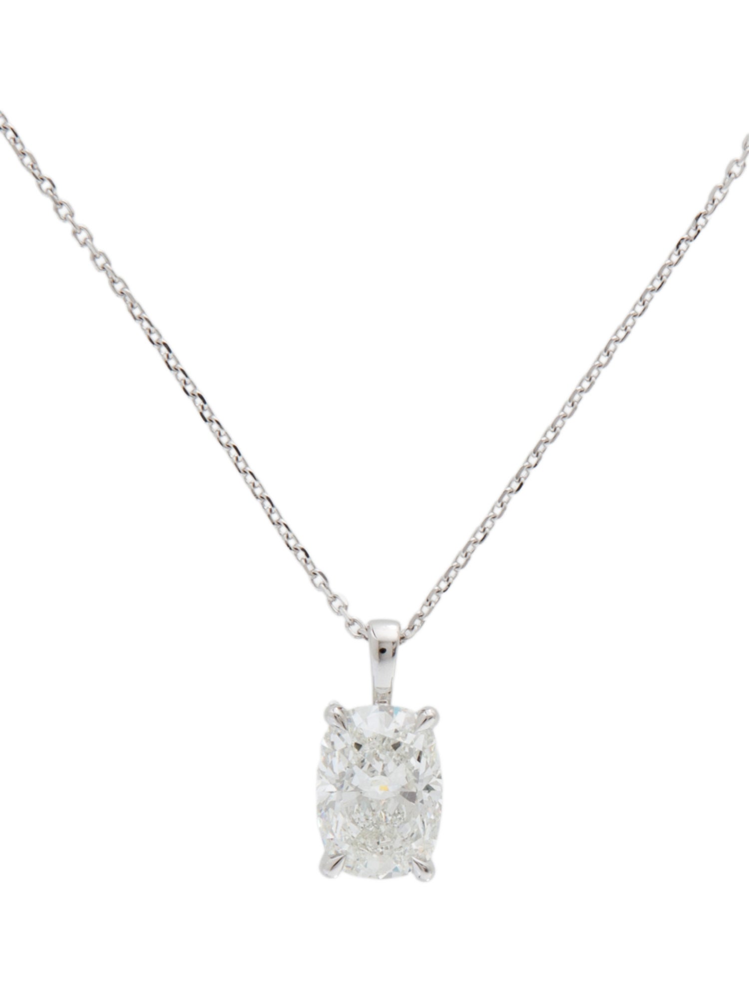 Necklace 14K 2.58ct Lab-Grown Diamond Pendant Necklace