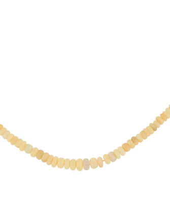 Necklace 14K Opal Bead Strand Necklace