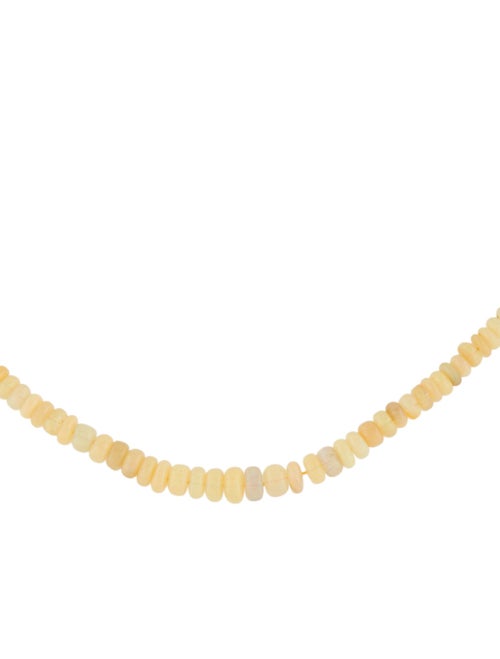 Necklace 14K Opal Bead Strand Necklace