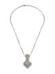 Necklace 3.52ctw Diamond Square Pendant Necklace