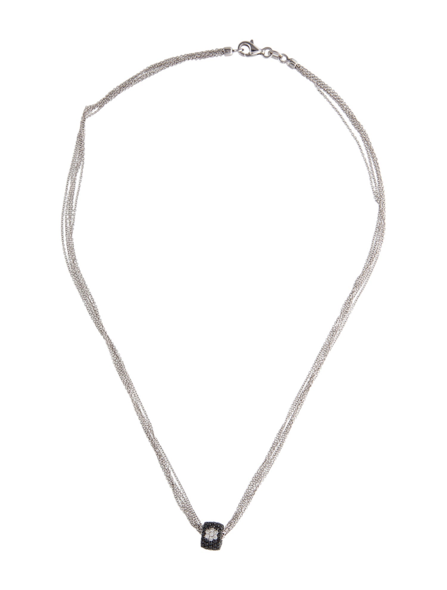 Necklace 14K Diamond Floral Pendant Necklace