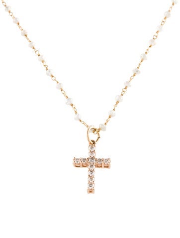 Necklace Pendant Diamond Cross