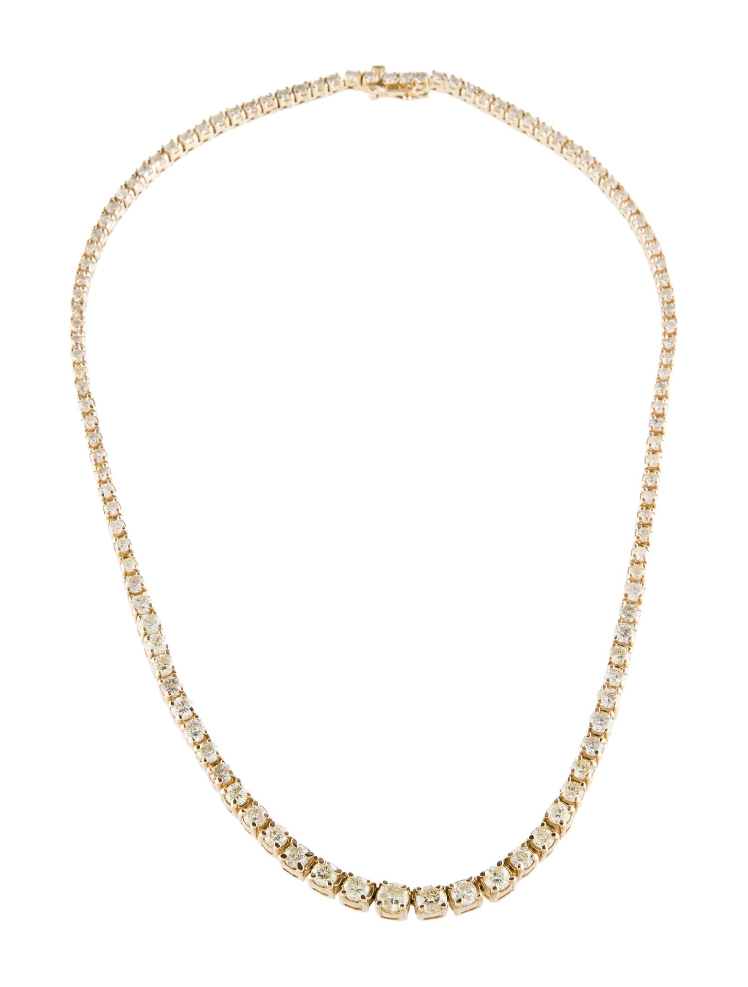 Necklace 14K 12.26ctw Diamond Tennis