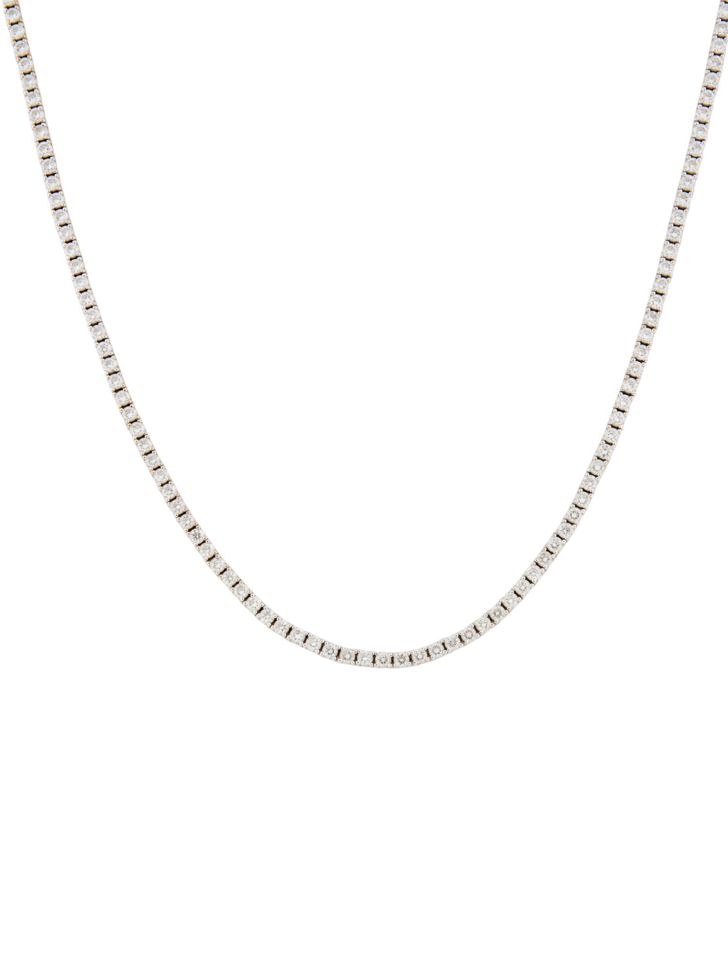 Necklace 18K 6.52ctw Diamond Chain Necklace