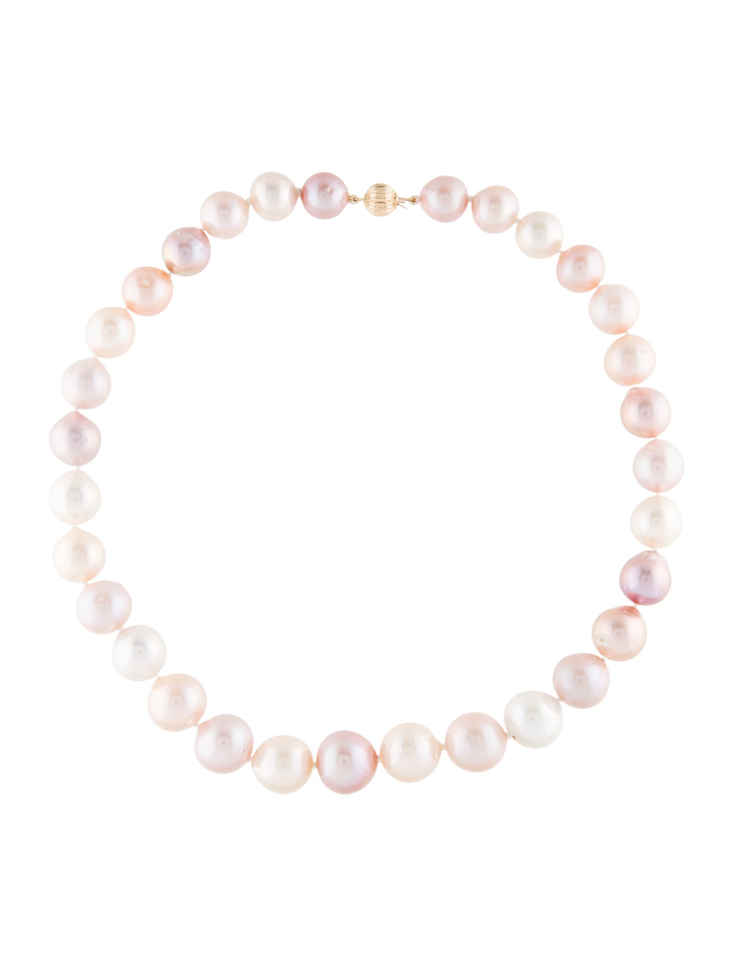 Necklace N14K Graduated Pearl Bead Strand Necklace