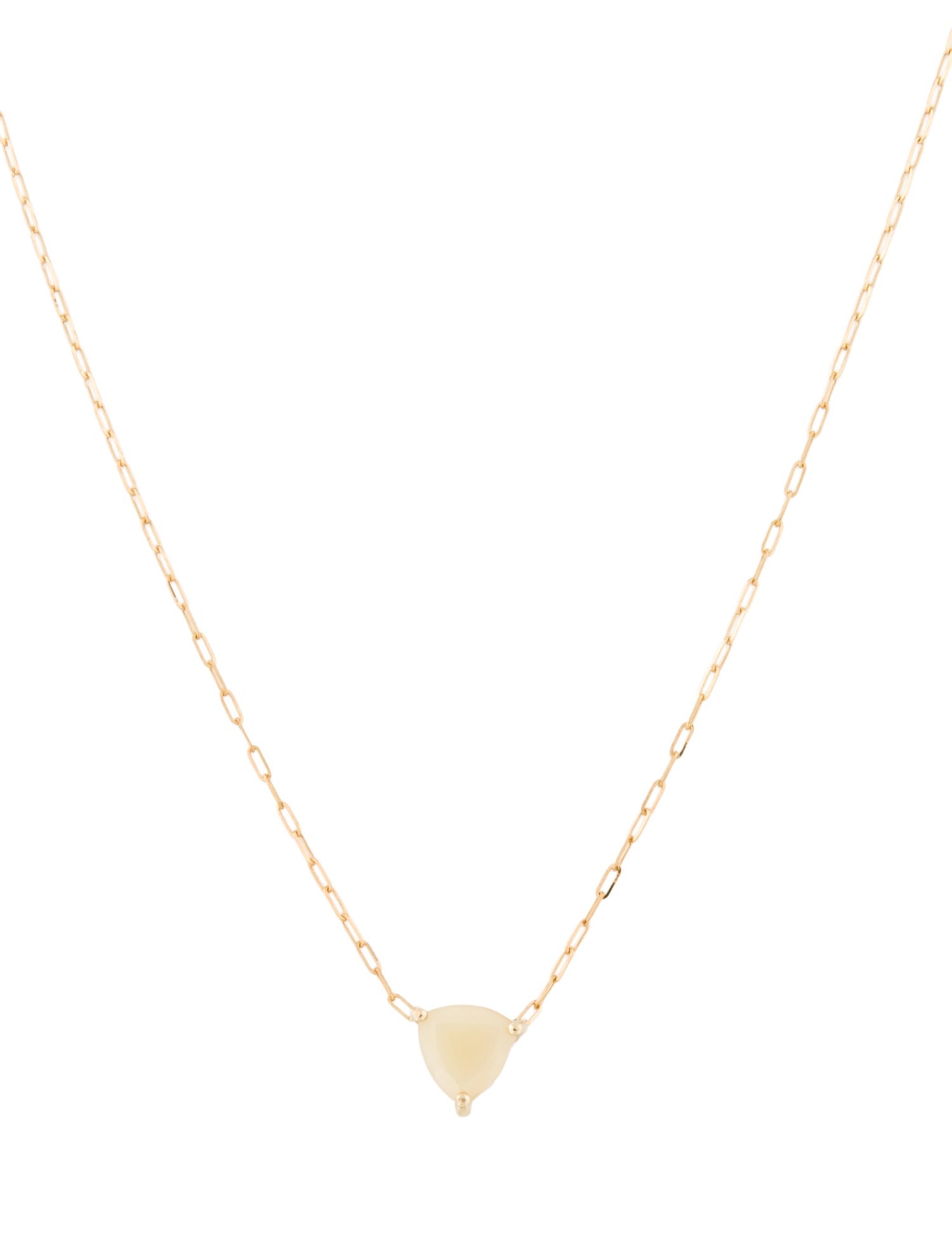 Necklace 14K Opal Pendant Necklace