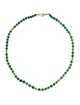 Necklace 14K Dyed Quartzite Bead Strand Necklace