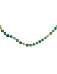Necklace 14K Dyed Quartzite Bead Strand Necklace