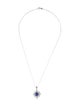 Necklace 14K 2.28ct Tanzanite & Diamond Pendant Necklace