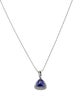 Necklace 14K 1.27ctw Tanzanite & Diamond Pendant Necklace