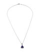 Necklace 14K 1.27ctw Tanzanite & Diamond Pendant Necklace